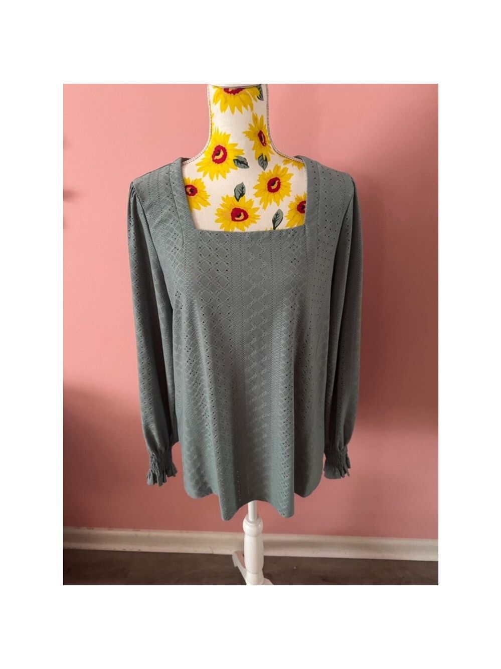 Women's CICI Blouse, XL, Sage